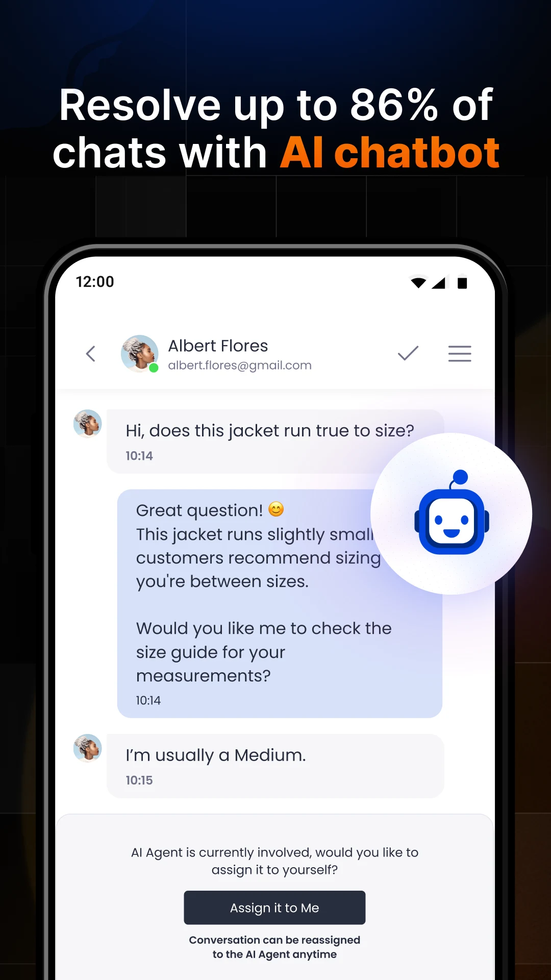 Chatway Live Chat & AI Chatbot screenshot