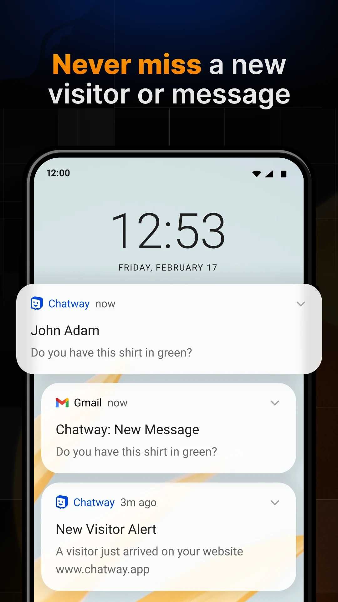 Chatway Live Chat & AI Chatbot screenshot